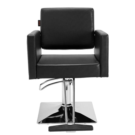 Salon Chair, Barber Chair for Hair Stylist, Styling Chair with Heavy Duty Hydraulic Pump, Swivel Hair Salon Chair with Footrest for Beauty Spa Shampoo, Max Load Weight 330 lbs, Black.