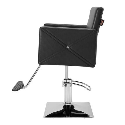 Salon Chair, Barber Chair for Hair Stylist, Styling Chair with Heavy Duty Hydraulic Pump, Swivel Hair Salon Chair with Footrest for Beauty Spa Shampoo, Max Load Weight 330 lbs, Black.