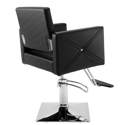 Salon Chair, Barber Chair for Hair Stylist, Styling Chair with Heavy Duty Hydraulic Pump, Swivel Hair Salon Chair with Footrest for Beauty Spa Shampoo, Max Load Weight 330 lbs, Black.