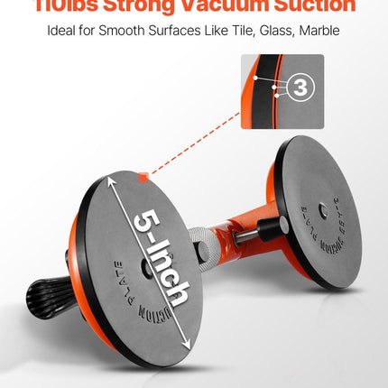 Seamless Seam Setter 5" Suction Cup for Countertop Seam Joining & Leveling.