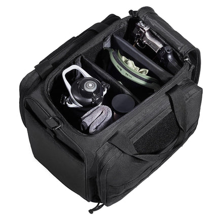 Range Bag for 3 Pistols Tactical Gun Range Bag Single Shoulder Strip Black.