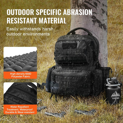 Tactical Range Backpack for 6 Pistols Gun Backpack Black.