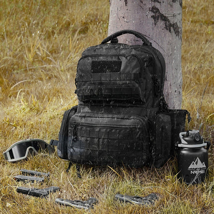 Tactical Range Backpack for 6 Pistols Gun Backpack Black.