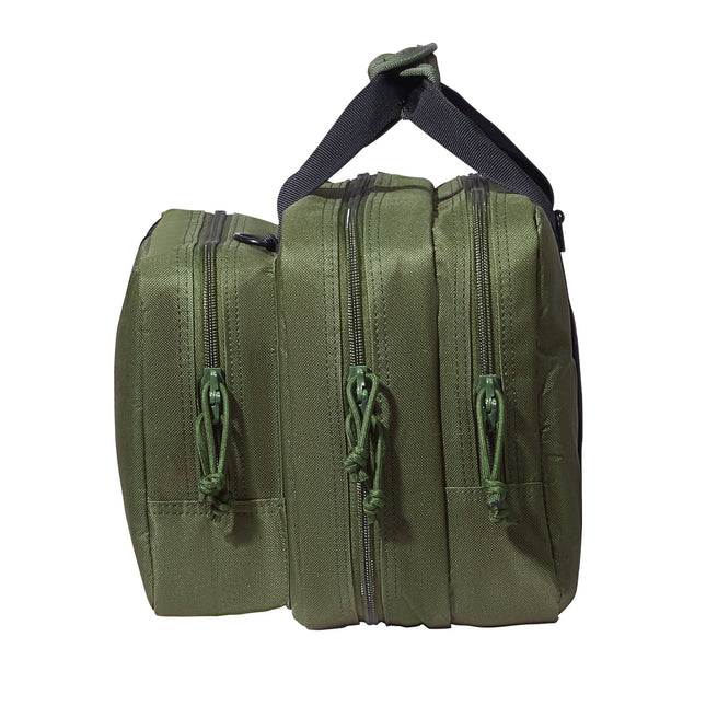 Range Bag for 2 Pistols Tactical Gun Bag 2 Built-in Pistol Bags Green.