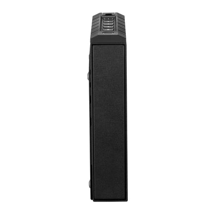 Gun Safe, Slider Handgun Gun Safe with Fingerprint/Password/Key, 3-Way Quick Access Firearm Case Box with Lighting for 1 Pistol & Magazine, Mounted Pistol Gun Box for Nightstand Bedside Desk Car.