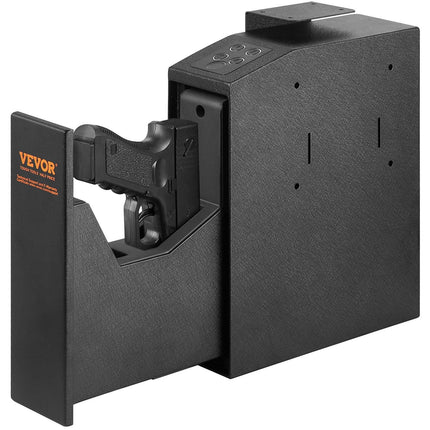 Mounted Gun Safe for Pistols Biometric Gun Safe 3 Access Ways 1 Pistol.