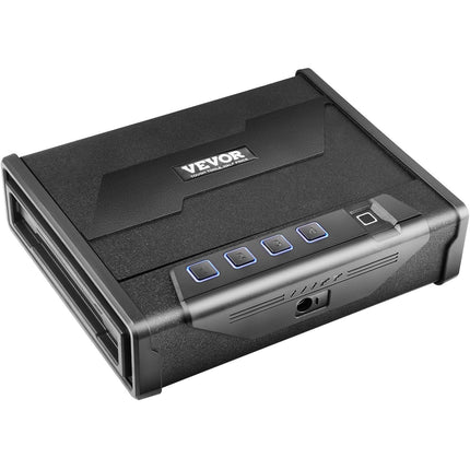 Gun Safe for Pistols Biometric Gun Safe with 3 Access Ways for 2 Pistols.
