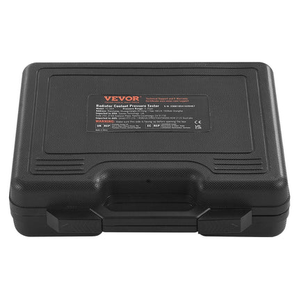 14 pcs Universal Radiator Pressure Tester Kit, Coolant Pressure Tester Kit with Manual Pump and Color-coded Steel Test Cap Adapters, with Toolbox, For Cars Motorcycles Trucks Cooling System.