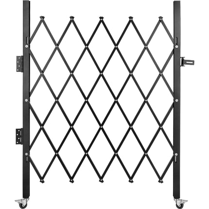 Single Folding Security Gate Folding Door Gate 37"W x 48"H Scissor Gate.