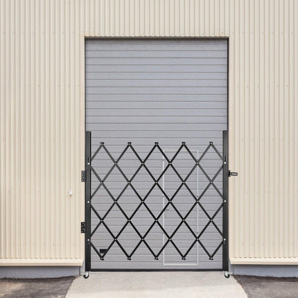 Single Folding Security Gate Folding Door Gate 37"W x 48"H Scissor Gate.