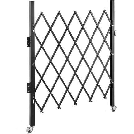 Single Folding Security Gate Folding Door Gate 37"W x 48"H Scissor Gate.