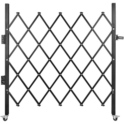 Single Folding Security Gate Folding Door Gate 48"H x 66"W Scissor Gate.