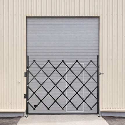 Single Folding Security Gate Folding Door Gate 48"H x 66"W Scissor Gate.