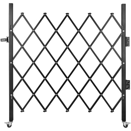 Single Folding Security Gate Folding Door Gate 48"H x 66"W Scissor Gate.