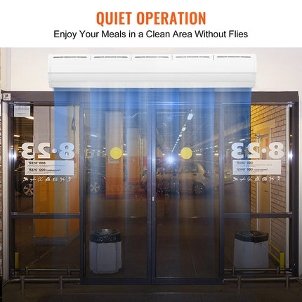 1.5m Commercial Indoor Air Curtain Super Power 2 Speeds 2547m³/h, UL Certified Wall Mounted Air Curtains for Doors, Indoor Over Door Fan with Heavy Duty Limit Switch, Easy-Install Unheated.