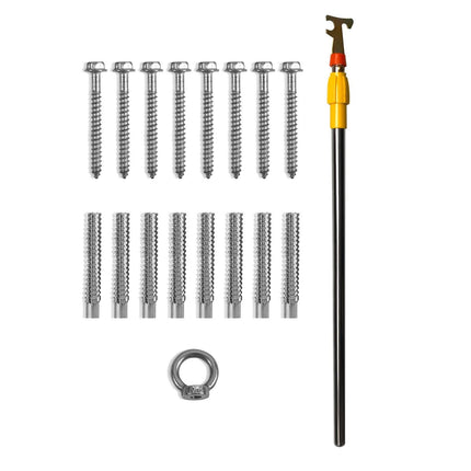 Attic Ladder Telescoping, 158.76kg Capacity, 100cm x 59.94cm,Multi-Purpose Aluminium Extension, Lightweight and Portable,Fits298.7cm-320.04cmCeilingHeights,Convenient Access to Your Attic Standa.