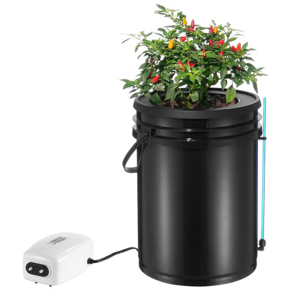 DWC Hydroponics Grow System Deep Water Culture with Top Drip 1 Bucket 20L.