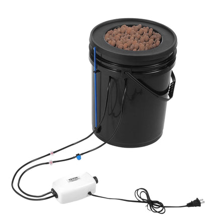 DWC Hydroponics Grow System Deep Water Culture with Top Drip 1 Bucket 20L.