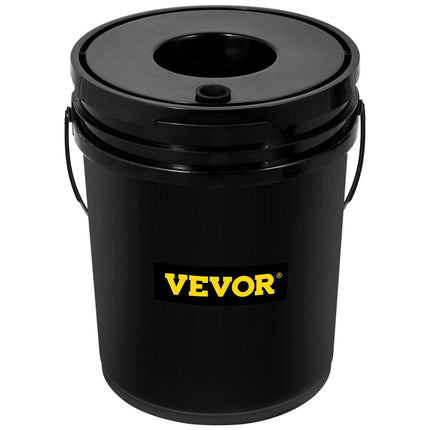 DWC Hydroponic System, 5 Gallon 5 Buckets, Deep Water Culture Growing Bucket, Hydroponics Grow Kit with Pump, Air Stone and Connected Reservoir, for Indoor/Outdoor Leafy Vegetables.