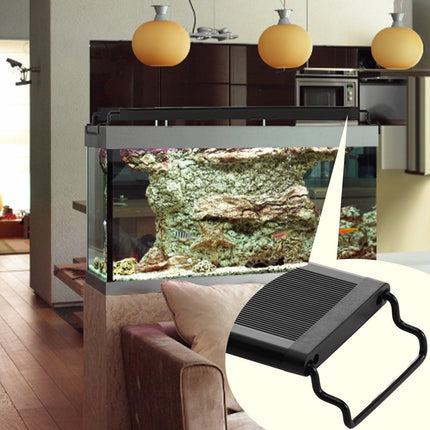 Aquarium Light, 14W Full Spectrum Fish Tank Light with 24/7 Natural Mode, Adjustable Timer & 5-Level Brightness, with Aluminum Alloy Shell Extendable Brackets for 12"-18" Freshwater Planted Tank.