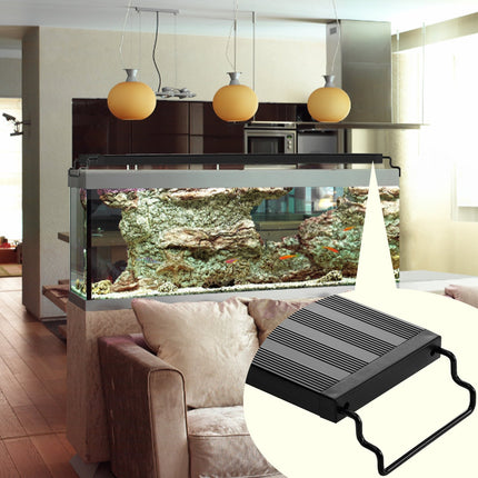 Aquarium Light, 26W Full Spectrum Fish Tank Light with 24/7 Natural Mode, Adjustable Timer & 5-Level Brightness, with Aluminum Alloy Shell Extendable Brackets for 30"-36" Freshwater Planted Tank.
