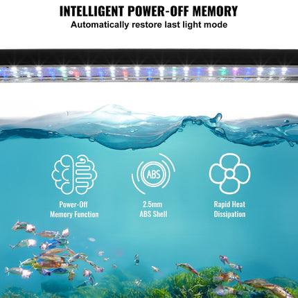 Aquarium Light 26W Full Spectrum Aquarium LED Lights for 36"-42" Fish Tank.