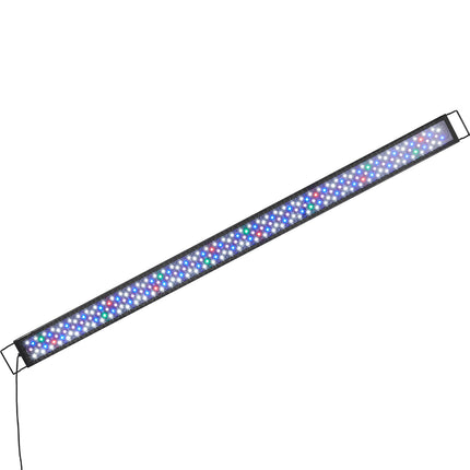 Aquarium Light, 48W Full Spectrum Fish Tank Light with 24/7 Natural Mode, Adjustable Timer & 5-Level Brightness, with Aluminum Alloy Shell Extendable Brackets for 48"-54" Freshwater Planted Tank.