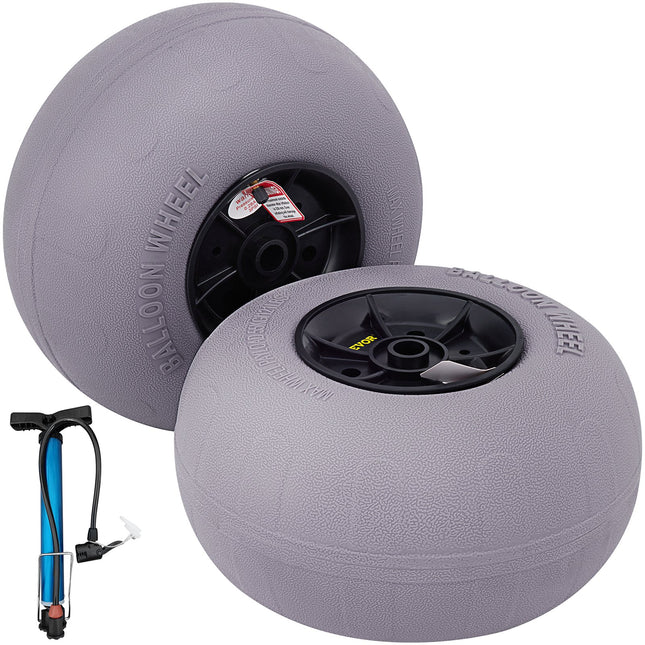 Balloon Beach Wheels Replacement Beach Tires 13" TPU 121 LBS Load Capacity.