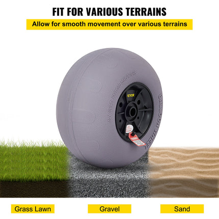 Balloon Beach Wheels Replacement Beach Tires 13" TPU 121 LBS Load Capacity.