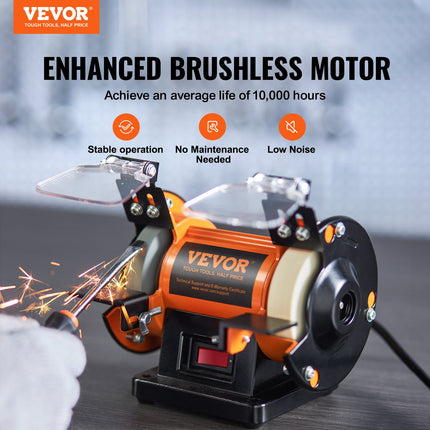 Jewelry Polisher, Bench Grinder Polishing & Buffing Machine, 3590RPM Bench Lathe Polisher with 1 Wool Wheel & 1 Abrasive Fiber Wheel & 1 Grinding Wheel & 100pcs Tools.