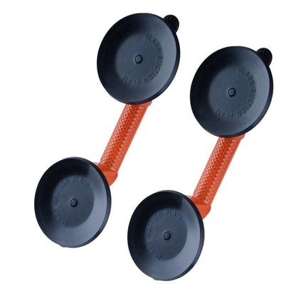 Glass Suction Cup, 119 mm 2 Pack 150 kg Load Capacity, Vacuum Suction Cup with Aluminum Handle, Heavy Duty Industrial Suction Cup Lifter Tool for Glass, Granite, Tile, Metal, Wood Panel Lifting.