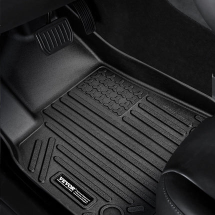 Automotive Floor Mats Fits for Tesla Model Y 2021-2024 3 pcs TPE Liners.