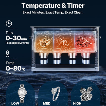 30L Ultrasonic Cleaner, Professional Ultrasonic Cleaner Machine with Cleaning Basket & Digital Display, 480W Stainless Steel 40kHz Industrial Cleaning Machine for Parts, Carburetors, Instruments.