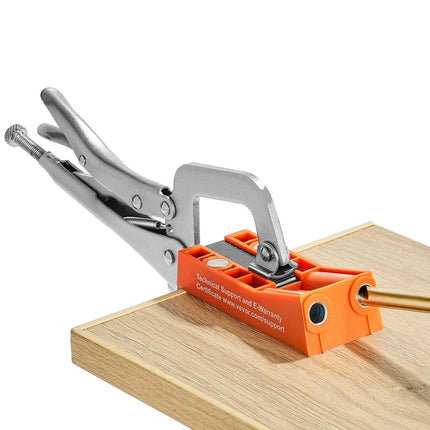 Pocket Hole Jig, 56 Pcs Mini Jig Pocket Hole System with C-clamp, Step Drill, Wrench, Drill Stop Ring, Square Drive Bit, and Screws, for DIY Carpentry Projects.