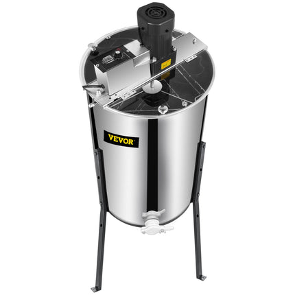 3/6 Frame Electric Honey Extractor Beekeeping Stainless Steel W/ 3 Legs.