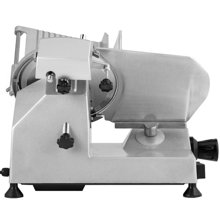 Commercial Meat Slicer, 200W Electric Deli Food Slicer, 350-400RPM Meat Slicer with 8" Carbon Steel Blade, 0 - 0.47 inch Adjustable Thickness Electric Meat Slicer for Home and Commercial Use.