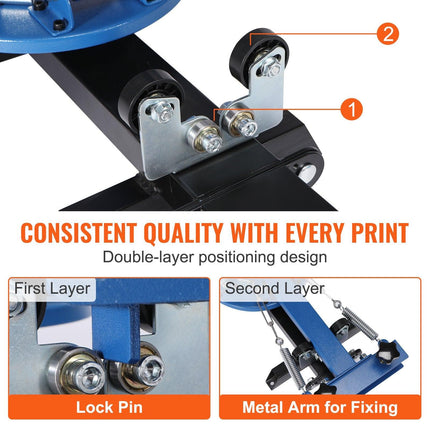 VEVOR 4 Color 1 Station Silk Screening Screenprint Press Screen Printing Machine.