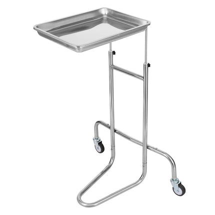 Stainless Steel Lab Cart with Single Tray & 2 Silent Wheels for Lab Clinic.
