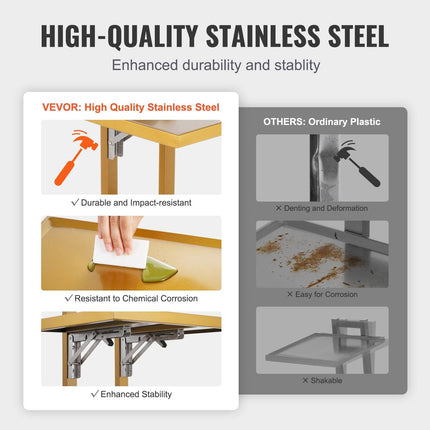 2 Tiers Stainless Steel Lab Carts with 2 Trays & 4 Silent Wheels Golden.