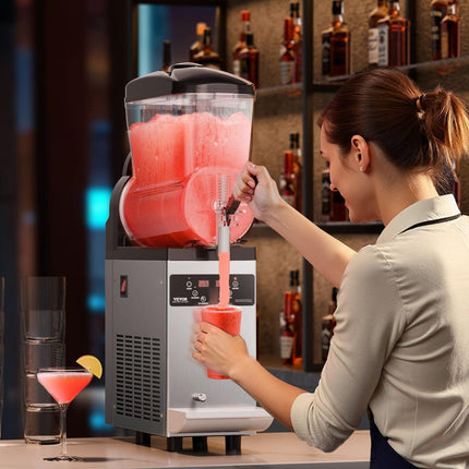 VEVOR 12L Commercial Slushy Machine Margarita Smoothie Frozen Drink Maker.