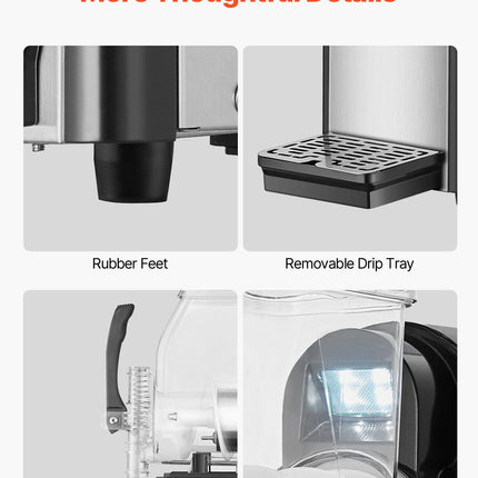 Commercial Slushy Machine, 4L Single Tank Frozen Drink Machine, 16 Cups Stainless Steel Margarita Smoothie Frozen Drink Maker, Slushie Maker for Home Party Restaurants Cafe Bars.