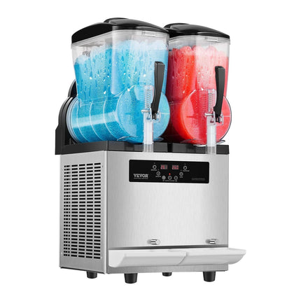 12Lx2 Tank Commercial Slushy Machine Margarita Smoothie Frozen Drink Maker.