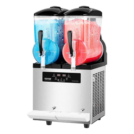 12Lx2 Tank Commercial Slushy Machine Margarita Smoothie Frozen Drink Maker.