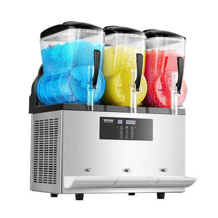 12Lx3 Tank Commercial Slushy Machine Margarita Smoothie Frozen Drink Maker.