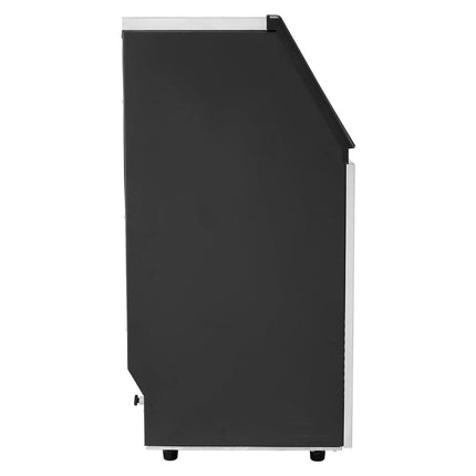 Commercial Ice Maker Machine, 100lbs/24H Ice Maker Machine with 33lbs Storage Capacity, 45 Ice Cubes in 15 Minutes, LED Digital Display Freestanding Self-Cleaning for Bar Office Restaurant.