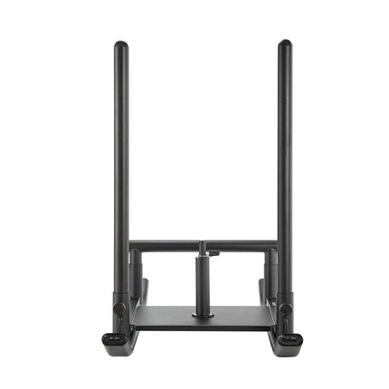 Weight Sled, Steel Power Sled, Fitness Strength Training Sleds for Athletic Exercise Speed Improvement, Workout Fitness Equipment with Handle, Compatible with 25/51 mm Weight Plates, Black.