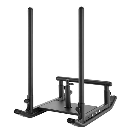 Weight Sled, Steel Power Sled, Fitness Strength Training Sleds for Athletic Exercise Speed Improvement, Workout Fitness Equipment with Handle, Compatible with 25/51 mm Weight Plates, Black.