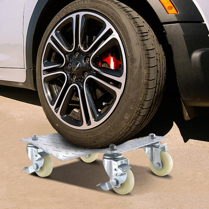 2 Pcs Tire Wheel Dollies 12"X16" Platform Size Wheel Car Dolly 3" Caster Wheel Dolly for Vehicle Car Auto Repair (2 Pcs).