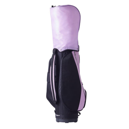 Golf Cart Bag with 14 Way Organizer Divider Top, 36” Multiple Pockets Premium Cart Bag, Durable Golf Bags with Handles & Dust Cover & Detachable Strap for Men & Women, Black Purple.