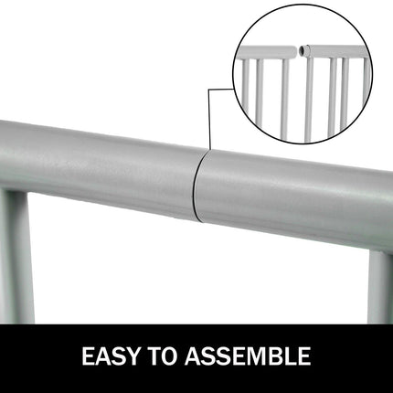 10 Holders Floor Bike Rack, 59" Length All-Steel Grid Bike Rack, 10-Bike Capacity Dual-Side Storage Stand for Garages Streets Yards Bike Events.